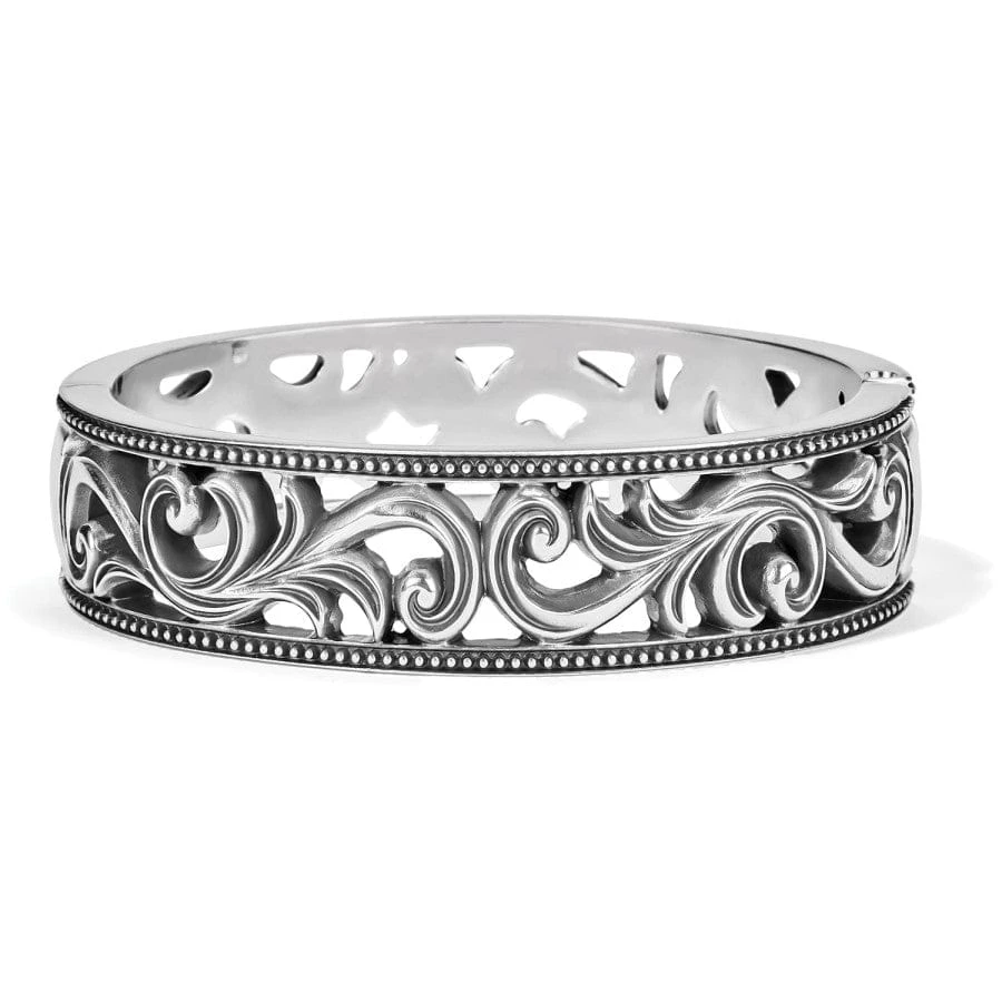 Alana Scroll Hinged Bangle