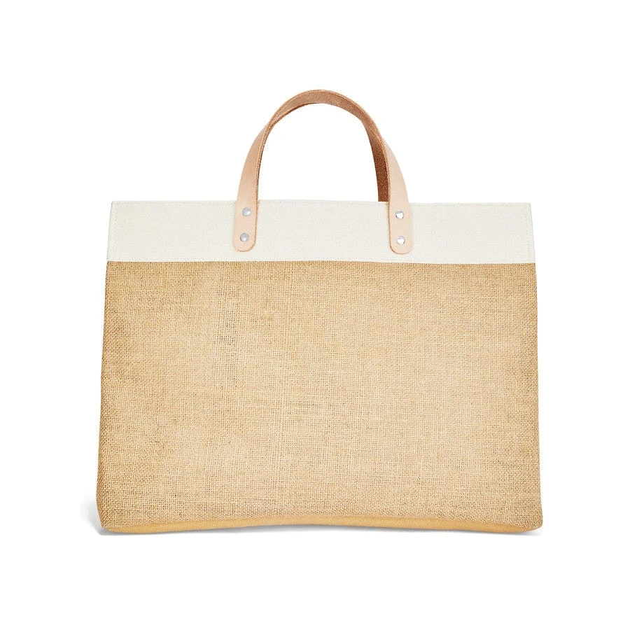 Best Pals East West Burlap Tote - Image 3