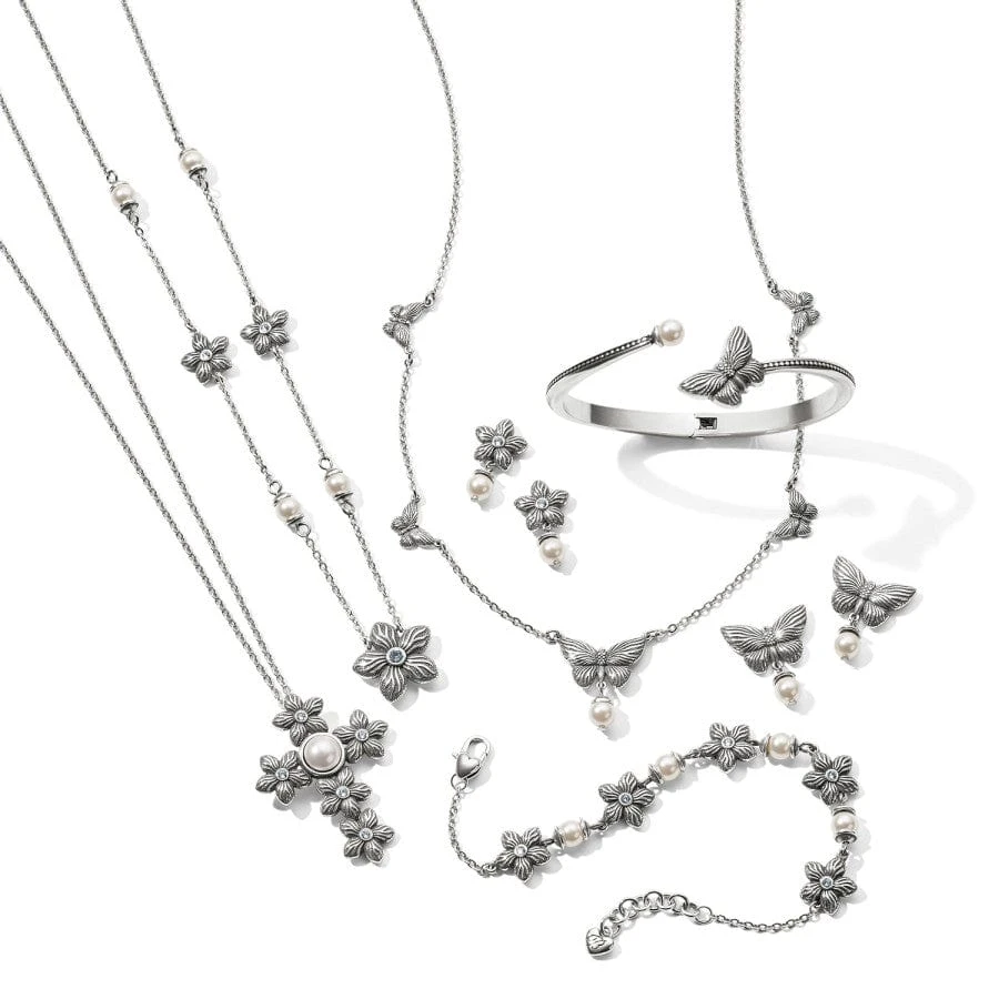 Bloom Butterfly Pearl Necklace - Image 3