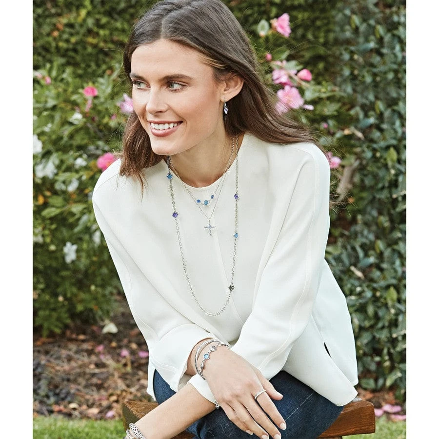 Color Drops Cross Necklace - Image 4