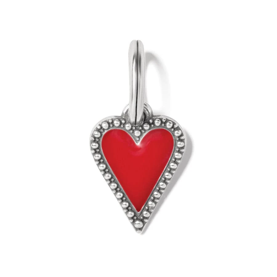 Dazzling Love Red Heart Charm Necklace - Image 3