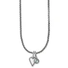 Dazzling Love White Heart Charm Necklace