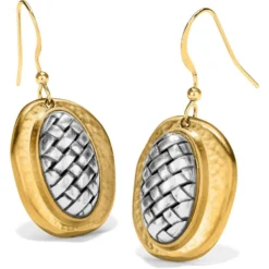 Ferrara Artisan Two Tone French Wire Earrings