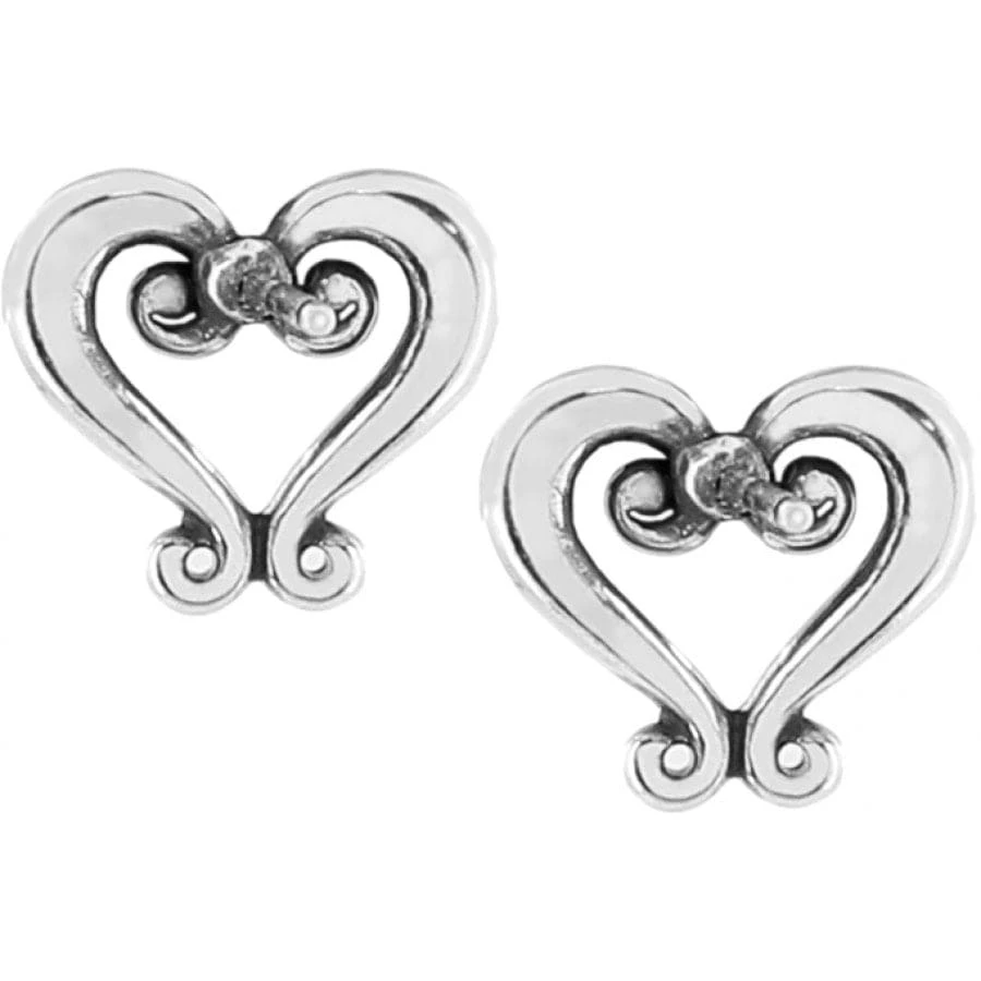 Genoa Heart Mini Post Earrings - Image 3