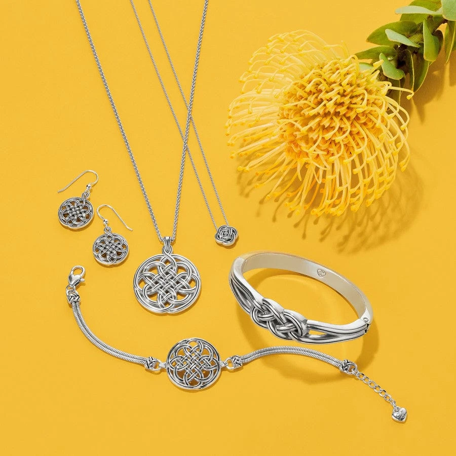 Interlok Medallion French Wire Earrings - Image 2