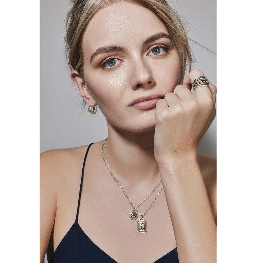 Intrigue Regal Small Hoop Earrings - Image 3