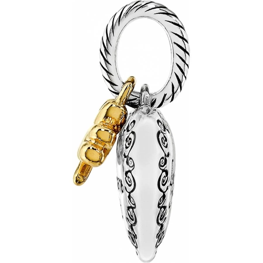 Lucky Twirl Heart Charm - Image 2