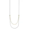 Meridian Petite Two Tone Double Necklace