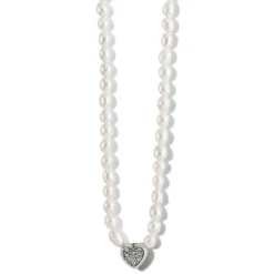 Meridian Zenith Heart Pearl Necklace