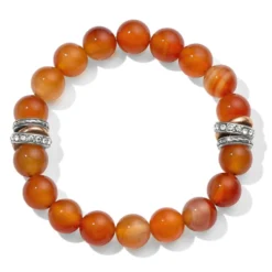 Neptune's Rings Carnelian Stretch Bracelet