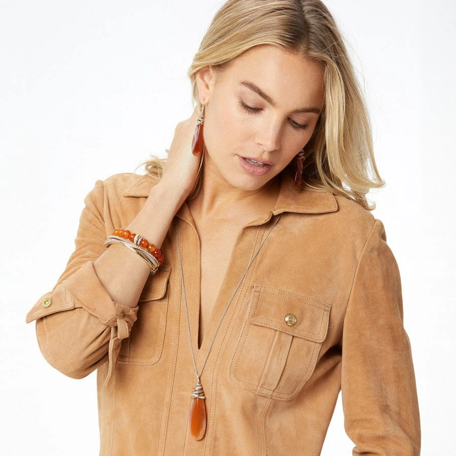 Neptune's Rings Carnelian Stretch Bracelet - Image 2