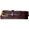 Oil Tan Embossed W/ Stitching Belt