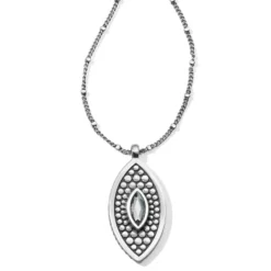 Pebble Disc Marquise Necklace