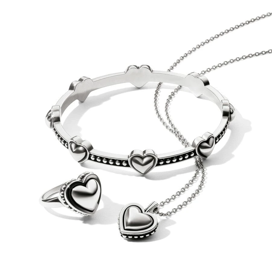 Pretty Tough Bold Petite Heart Bangle - Image 3