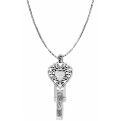 Reno Heart Badge Clip Necklace