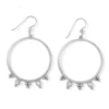 Twinkle Granulation Round French Wire Earrings