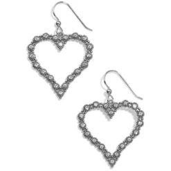 Twinkle Splendor Heart French Wire Earrings
